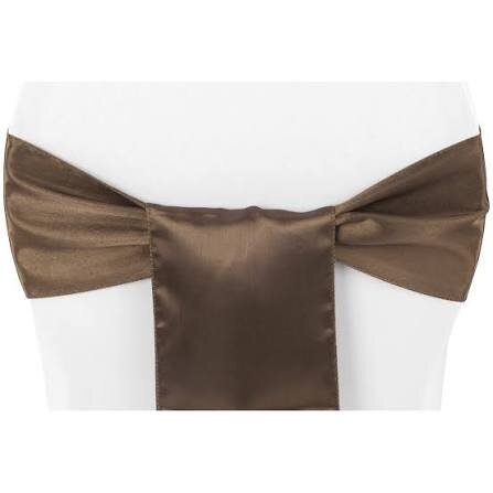 Chocolate Polyester Sash