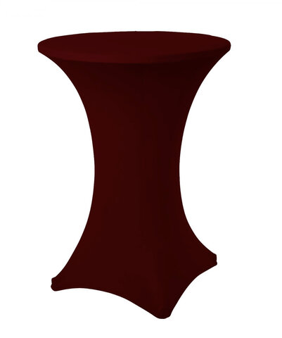 Burgundy 36in Round Cocktail Table Cover