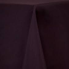 Eggplant/Plum Polyester 90'' x 156'' Rectangular Tablecloth