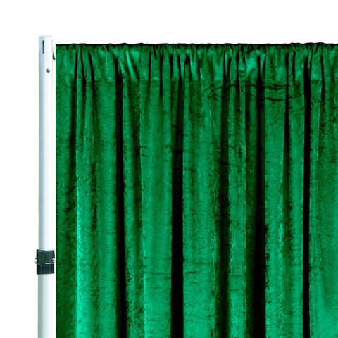 Emerald Green Velvet 14' Single Drape
