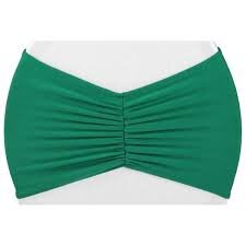 Emerald Green Ruffled Spandex Chair Band 