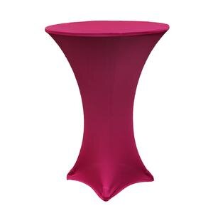 Fuchsia Spandex 30'' Round Cocktail Table Cover
