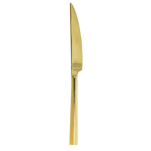 Gold Brushed Steak Knife (Pack of 10 Units)