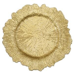 Gold Reef Acrylic Plastic Charger Plate 