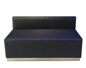 Black Lounge Lux Series Loveseat