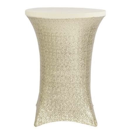 Champagne Sequin Spandex 30