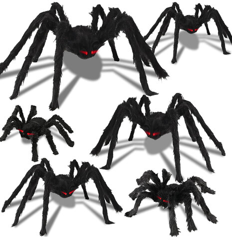 Scary Spider Pack of 6