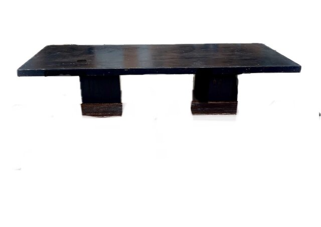 Brown Walnut 6ft Rectangular Vineyard Wood Table