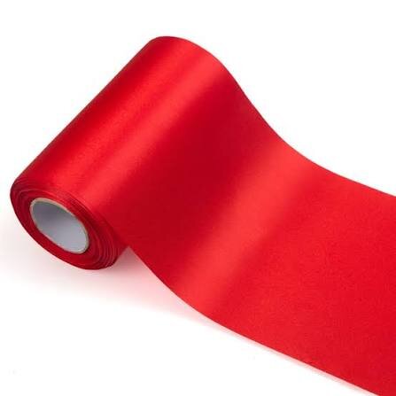 3in Red Ribbon 25ft Disposable Roll