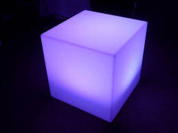 Moda LED Glow 20 Inch Square Table