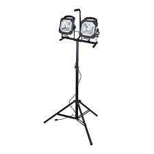 LED Light 4500 Lumen Dual-Head on 5Ft Black Stand