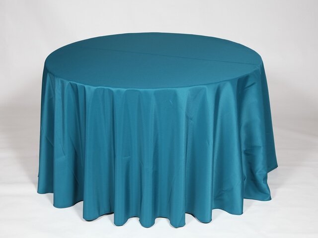 Lagoon Polyester 108'' Round Tablecloth
