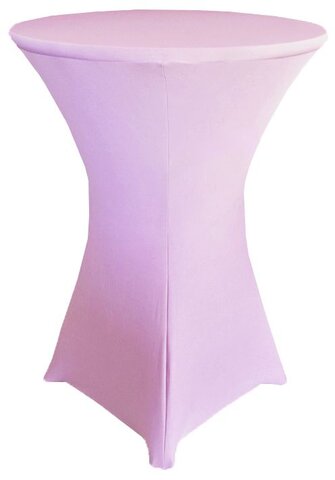 Lavender Spandex 36in Round Cocktail Table Cover