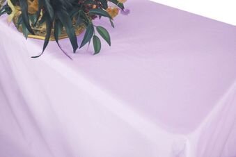 Lavender Polyester 90'' x 156'' Rectangular Tablecloth