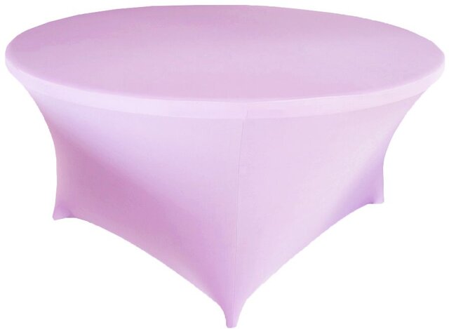 Lavender Spandex 72in Round Table Cover
