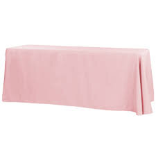 Mauve Polyester 90in x 132in Rectangular Tablecloth