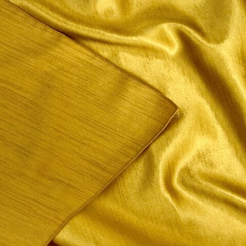 Mustard Majestic Dupioni 108in Round Tablecloth