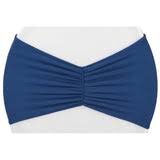 Navy Blue Ruffled Spandex Chair Band
