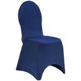 Navy Spandex Banquet Chair Cover