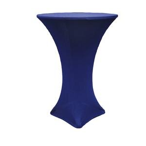 Navy Spandex 30in Round Cocktail Table Cover
