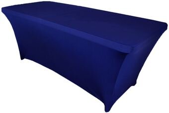 Navy Spandex 6Ft Rectangular Table Cover