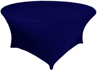 Navy Spandex 60in Round Table Cover