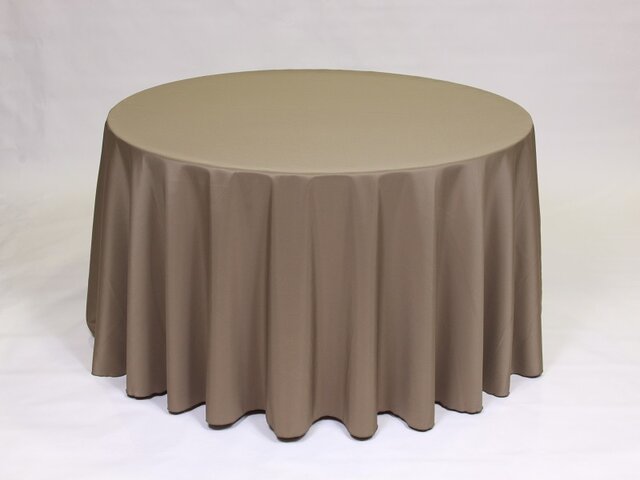 Olive Polyester 120in Round Tablecloth