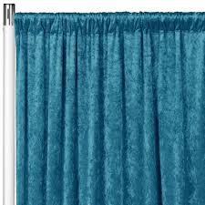 Peacock Teal Velvet 14' Single Drape