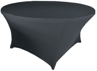 Pewter Spandex 72in Round Table Cover