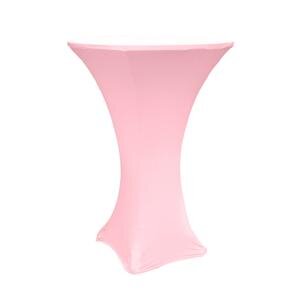 Pink Spandex 30in Round Cocktail Table Cover