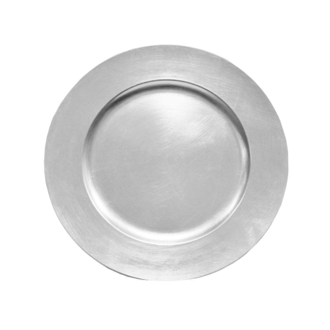 Silver Acrylic Charger Plate