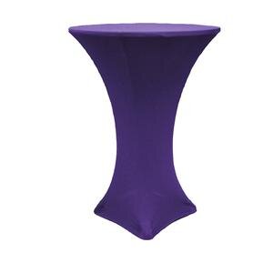 Purple Spandex 36in Round Cocktail Table Cover