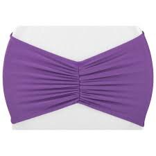 Purple Ruffled Spandex Chair Band