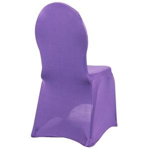 Purple Spandex Banquet Chair Cover