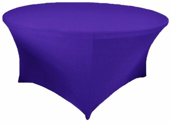 Purple Spandex 72in Round Table Cover