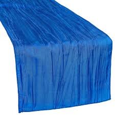 Royal Blue Accordion Taffeta Table Runner