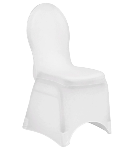 White Spandex Banquet Chair Cover