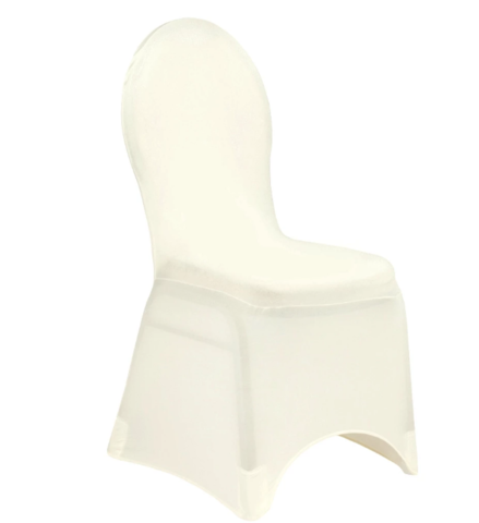 Ivory Spandex Banquet Chair Cover