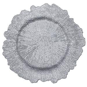 Silver Reef Acrylic Plastic Charger Plate 