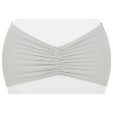 Silver Ruffled Spandex Chair Band