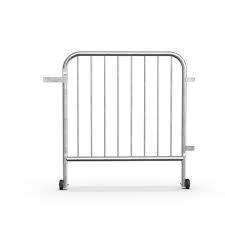 Swing Gate 3.2 ft. Steel Interlocking System Barricade 