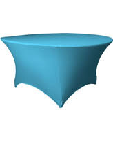 Turquoise Spandex 72in Round Table Cover