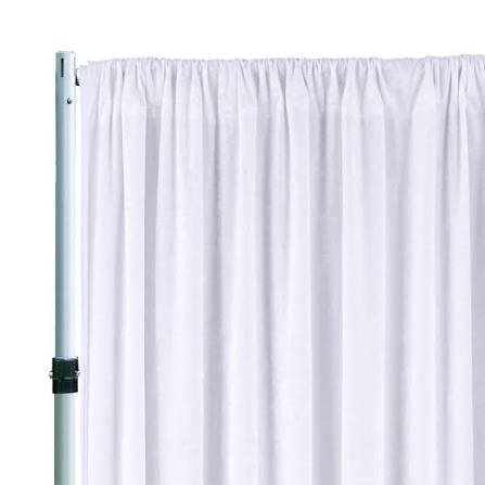 White Velvet 14' Single Drape