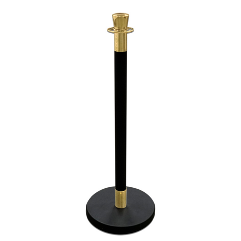 Black and Gold Stanchion Post