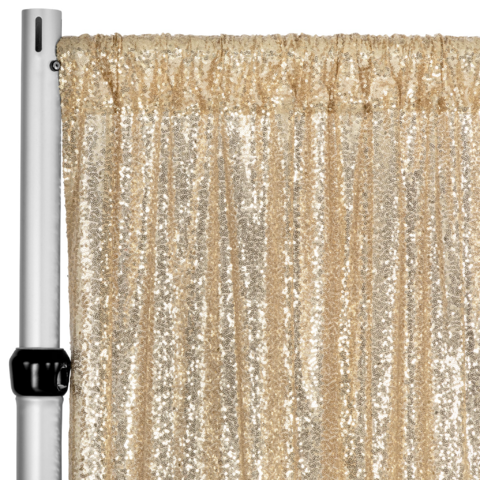 Champagne Sequin 14' Single Drape