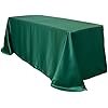 Emerald Green Lamour 90in x 156in Rectangular Tablecloth