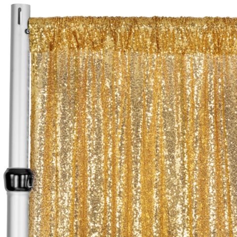 Gold Sequin 21' Single Drape