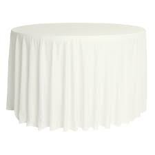 Ivory Scuba 120in Round Tablecloth