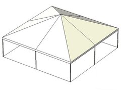 20 x 20 Keder Frame White Top Tent