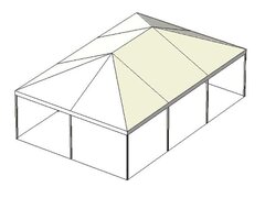 20 x 30 Keder Frame White Top Tent